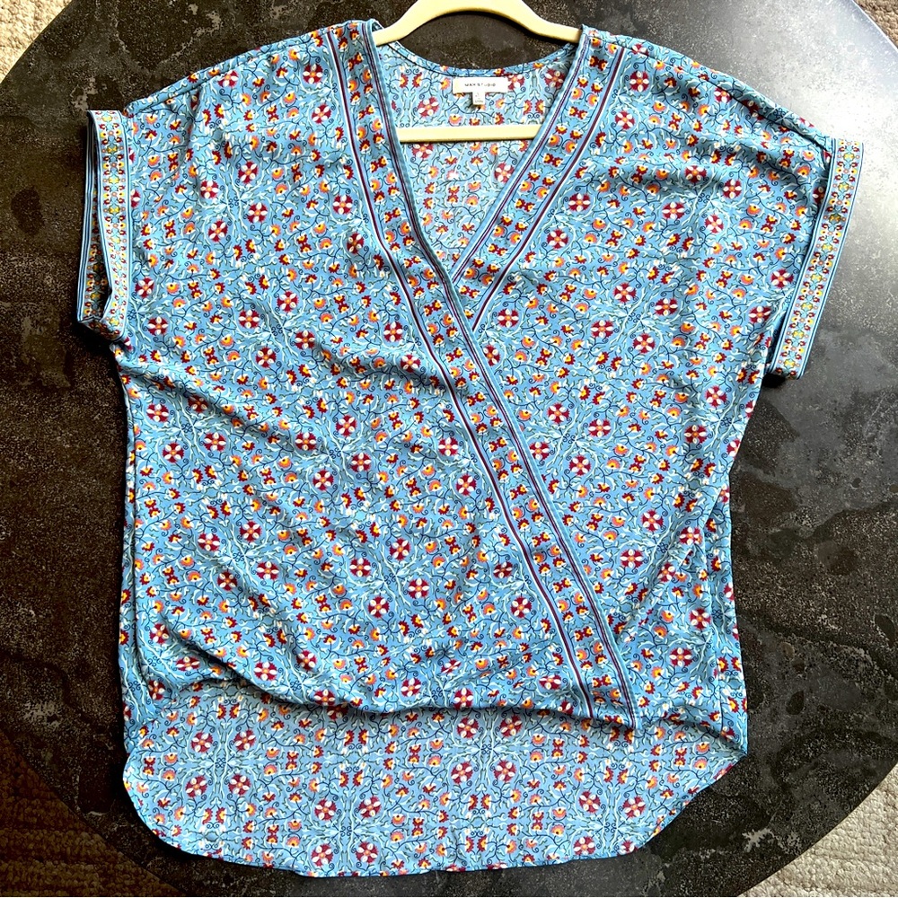 Max Studio Faux Wrap Blouse - Size Large